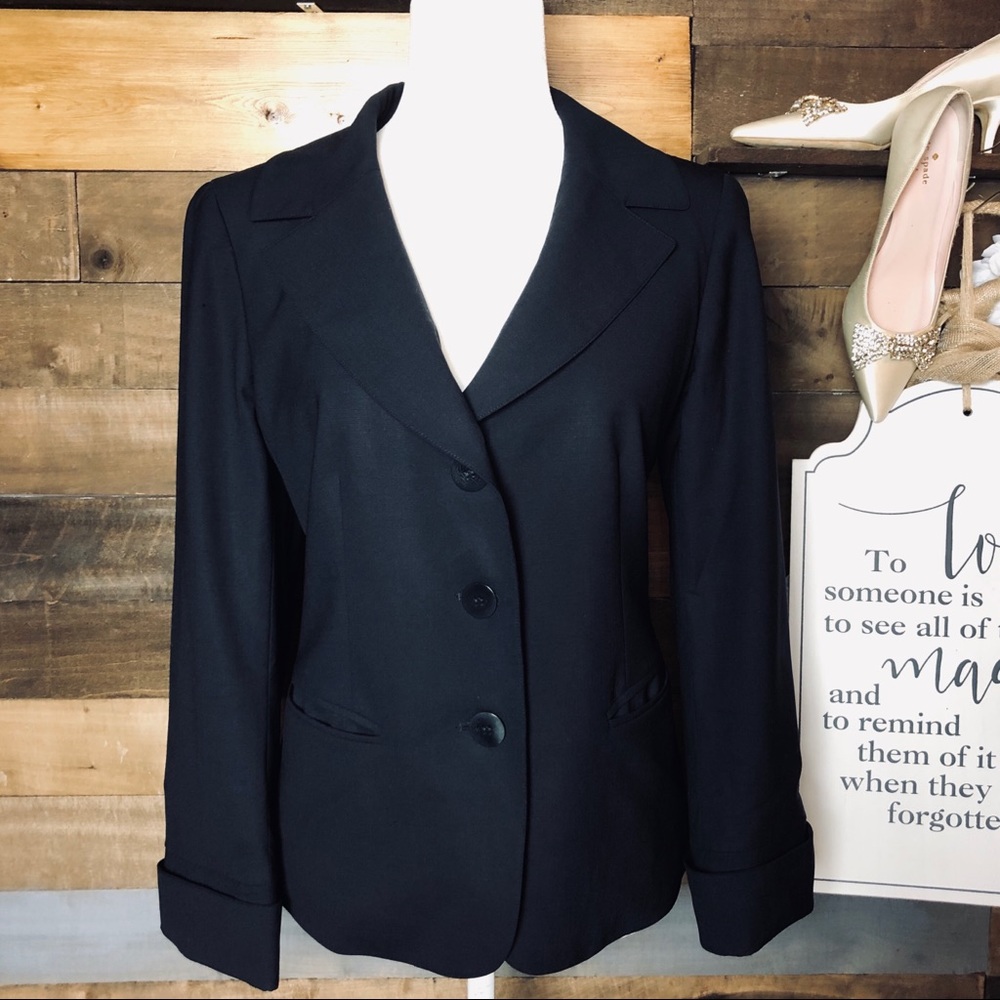 Lafayette 148 New York Wool Blazer Sz 10 - Picture 2 of 6